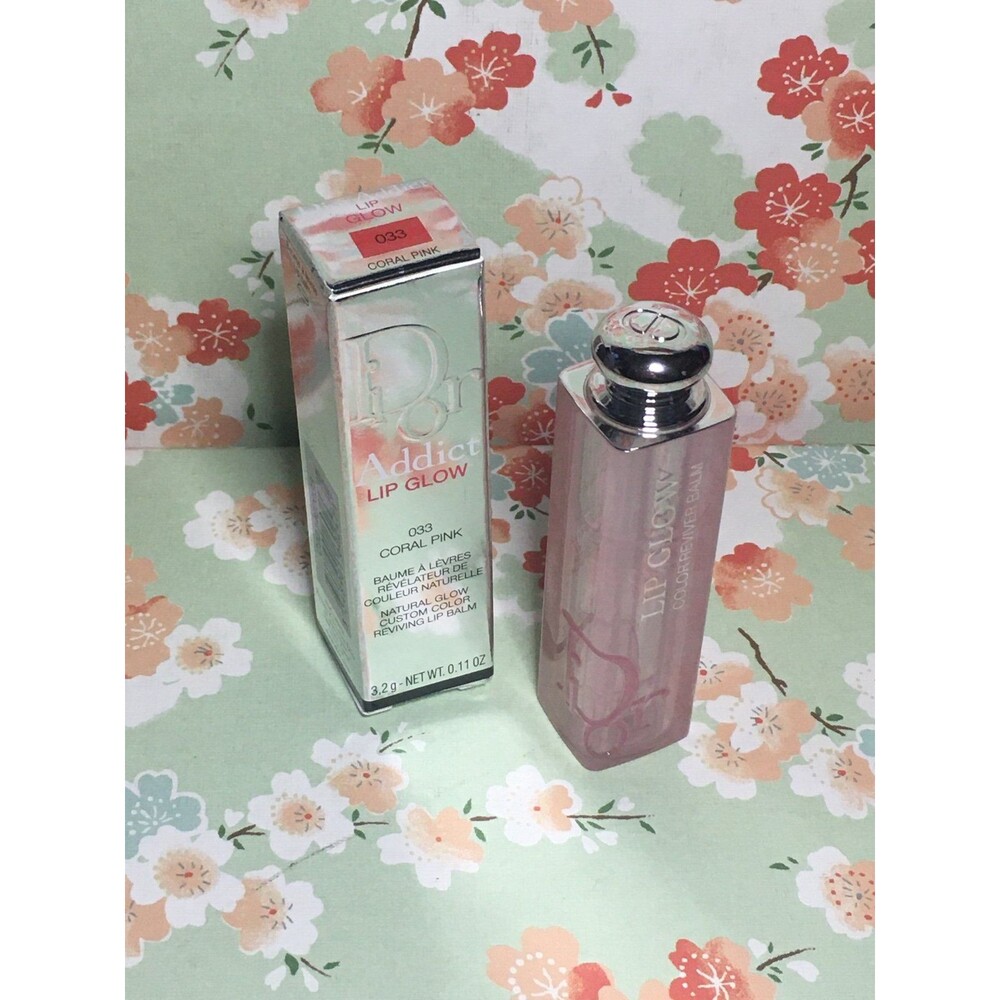 Dior addict lip glow reviving lip balm 033 coral pink  3.2 G .11 oz